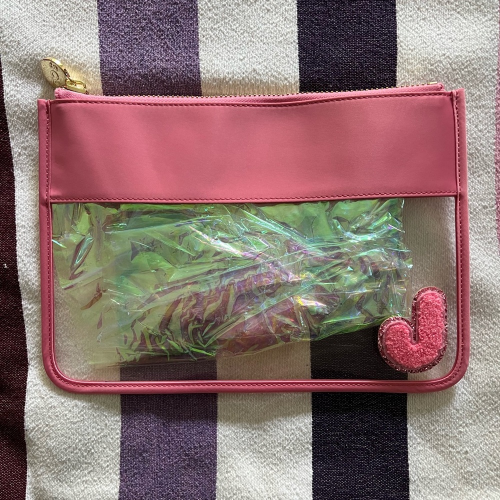Stoney Clover Lane Guave flat with Hello Kitty “J” sewn. Never used.